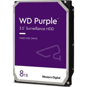 [WD] Western Digital Purple 8TB 3.5'' Surveillance Hard Drive, ( WD84PURZ ) CMR Recording Technology, 128 MB Cache Size, 5640 Rpm, SATA 6.0 Gb/s