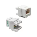 BLK-1008-C6, Cat.6A UTP Keystone Jack, 180°